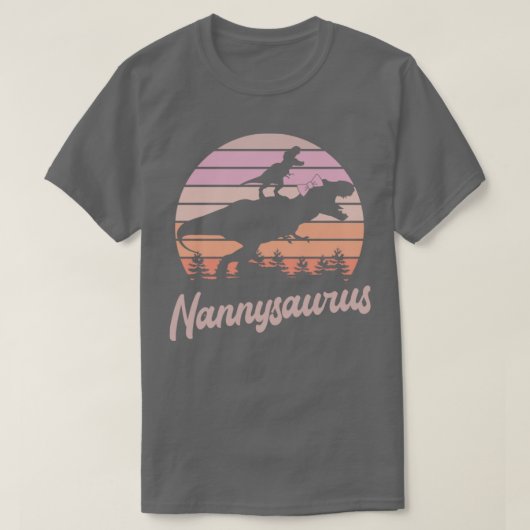 Nannysaurus TrEx恐竜 Tシャツ (デザイン正面)