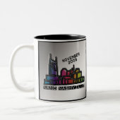 NaNo 2009のジャンボマグ ツートーンマグカップ (左)