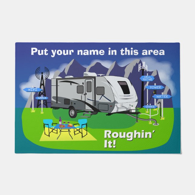 Nano Coachmenの頂点と同じようなRVの玄関マット ドアマット (正面)