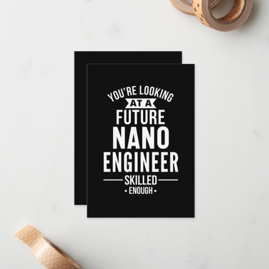 NANO engineer gift ノートカード (正面/裏面インサイチュ)
