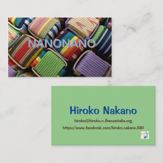 nanonano 名刺 (正面/裏面)