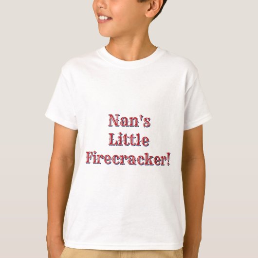 Nan's Little Firecracker! USA 250発の花火 Tシャツ (正面)