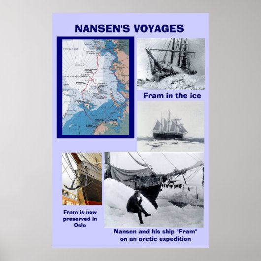 Nansen's Voyages, Fram ポスター (正面)