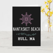 Nantasket Beach Trendy Hull Machusetts Vacation Tr カード (黄色い花)