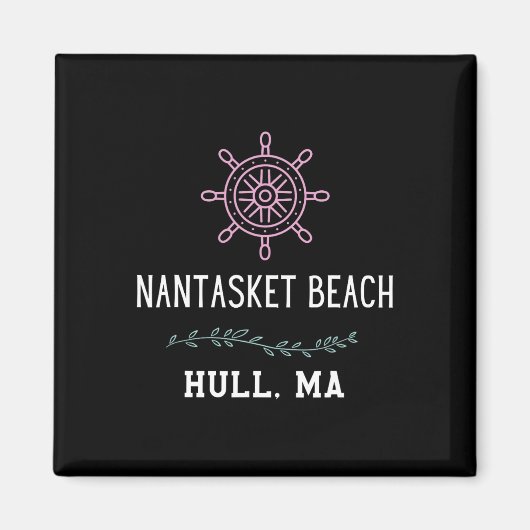 Nantasket Beach Trendy Hull Machusetts Vacation Tr マグネット (正面)