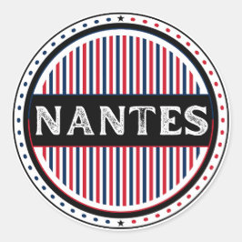 Nantes City Pride Emblem – French Identity ラウンドシール