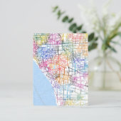 Nantong China City Map ポストカード (スタンド正面)