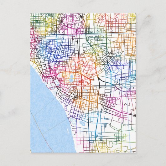 Nantong China City Map ポストカード (正面)