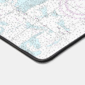 Nantucketのサウンドとアプローチの図航海の1323 デスクマット (コーナー)