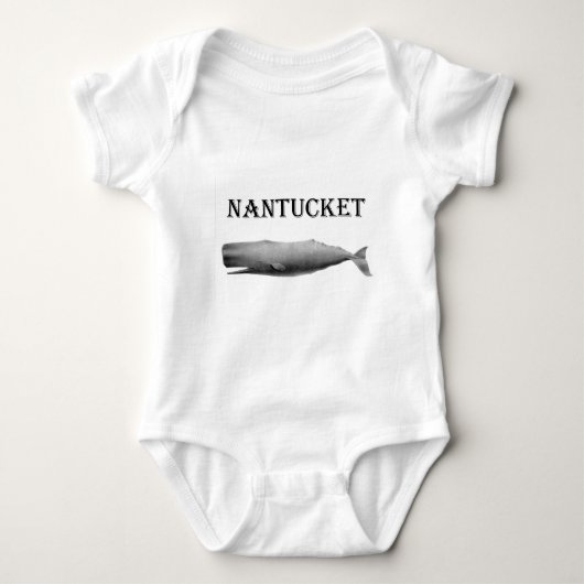 Nantucketのマッコウクジラ ベビーボディスーツ (正面)