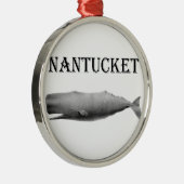 Nantucketのマッコウクジラ メタルオーナメント (右)