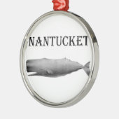 Nantucketのマッコウクジラ メタルオーナメント (左)