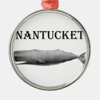 Nantucketのマッコウクジラ メタルオーナメント