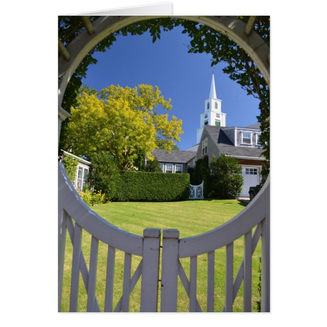 Nantucketの会衆派教会の眺め (正面)