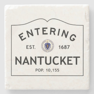Nantucketの入る印のコースター ストーンコースター
