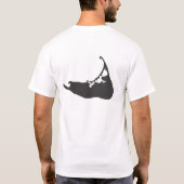 Nantucketの入る島、米国東部標準時刻1659年 Tシャツ (裏面)