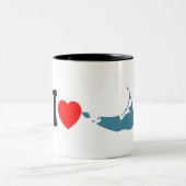 Nantucketの島 ツートーンマグカップ (中央)