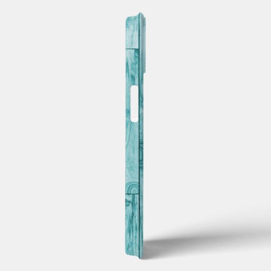 Nantucketの故郷の地図のターコイズの木製の一見 Case-Mate iPhoneケース (裏面 / 右)