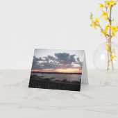 Nantucketの日没 カード (黄色い花)