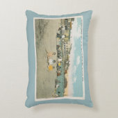 Nantucketの突堤のビーチの枕2 アクセントクッション (正面(垂直))