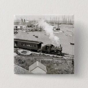 Nantucketの鉄道 缶バッジ