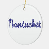 Nantucketの青 セラミックオーナメント (左)
