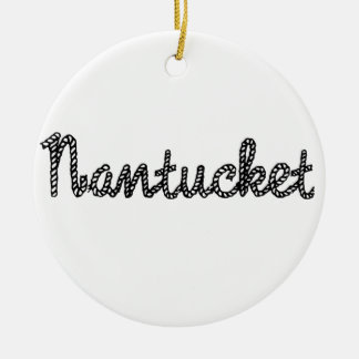 Nantucketの黒 セラミックオーナメント