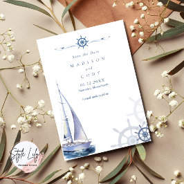 Nantucket航海のフォト結婚ズ セーブザデート