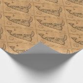 Nantucket 1782年の地図 ラッピングペーパー (角)