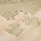 Nantucket (1838年)のヴィンテージの地図 ジグソーパズル (側面)