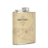 Nantucket (1838年)のヴィンテージの地図 フラスク (右)