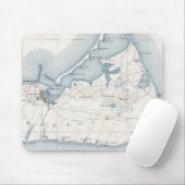 Nantucket (1919年)のヴィンテージの地図 マウスパッド (マウス)