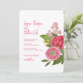 Nantucket Bouquet Wedding Invitation 招待状 (スタンド正面)