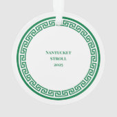 Nantucket Christmas Stroll Ornament w Tree オーナメント (裏面)