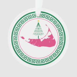 Nantucket Christmas Stroll Ornament w Tree オーナメント