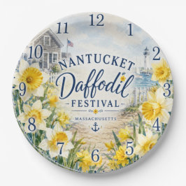 Nantucket Daffodil Festival Massachusetts ペーパープレート
