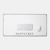 Nantucket Desk Pad | Preppy Coastal Desk Mat デスクマット (キーボード&マウス)