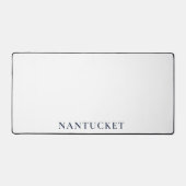 Nantucket Desk Pad | Preppy Coastal Desk Mat デスクマット (正面)