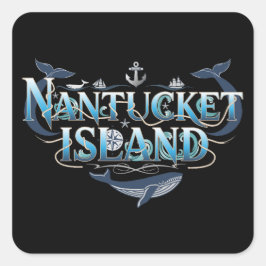 Nantucket Island Massachusetts スクエアシール