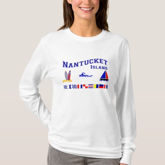Nantucket MAのシグナルフラグ Tシャツ (正面)