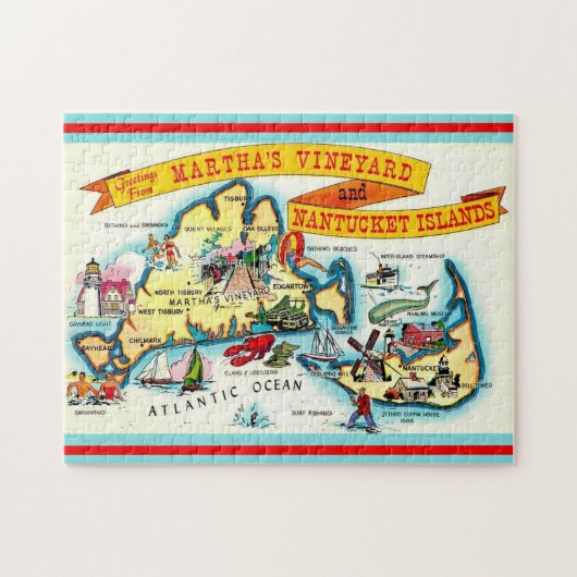 Nantucket Martha's Vineyard 11x14 Jigsaw Puzzle ジグソーパズル (横)