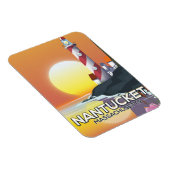 Nantucket Massachusettsライトハウス旅行ポスター マグネット (右側)