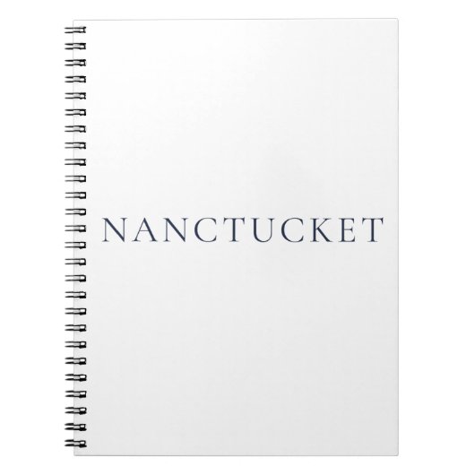 Nantucket Notebook | Preppy Coastal Journal ノートブック (正面)