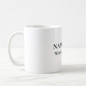 Nantucket Personalized Family Name Mug コーヒーマグカップ (左)