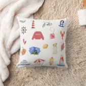 Nantucket Summer Adventure Pillow クッション (ブランケット)