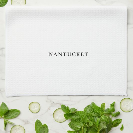 Nantucket Tea Towel | Preppy Coastal Kitchen キッチンタオル (折り畳み)