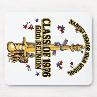 Nanuet Senior HS Knights 同窓会 ブラックゴールド マウスパッド