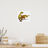 Nanyangosaurus – 白亜紀恐竜 ポスター (キッチン)