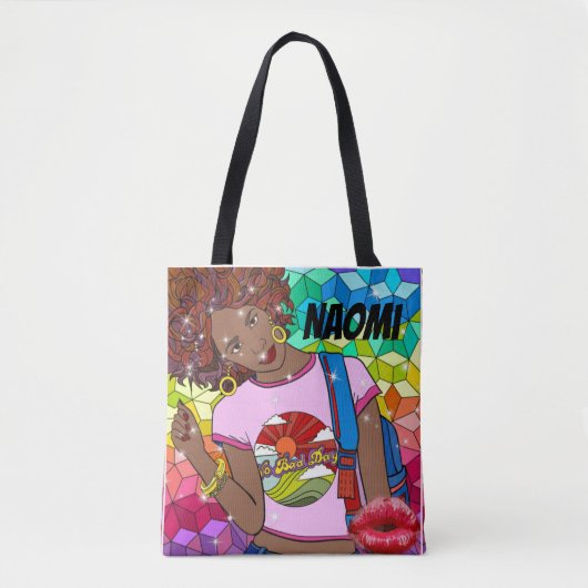 Naomiのアートデザイン トートバッグ (正面)