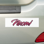 Naomi faded pink Aufkleber Sticker バンパーステッカー (車上)